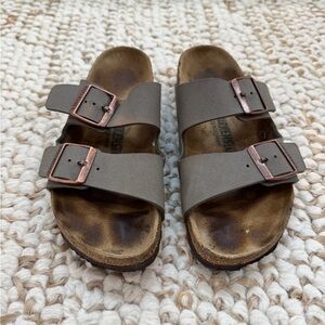 Birkenstock Gray Arizona Double Strap Sandals